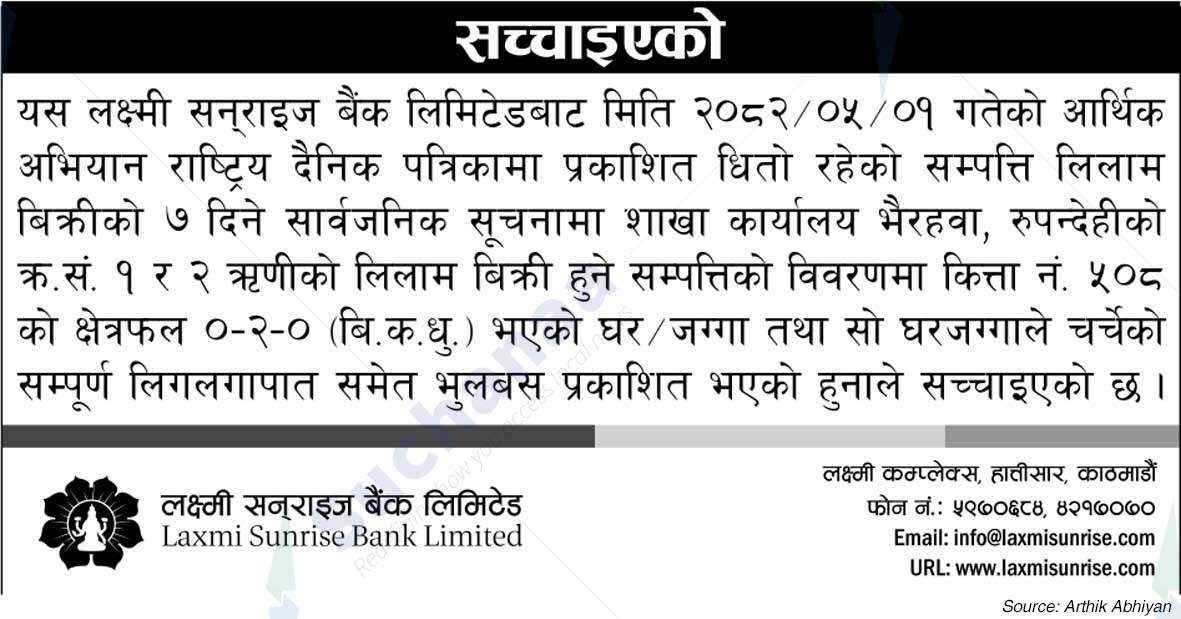 Laxmi Sunrise Bank Limited