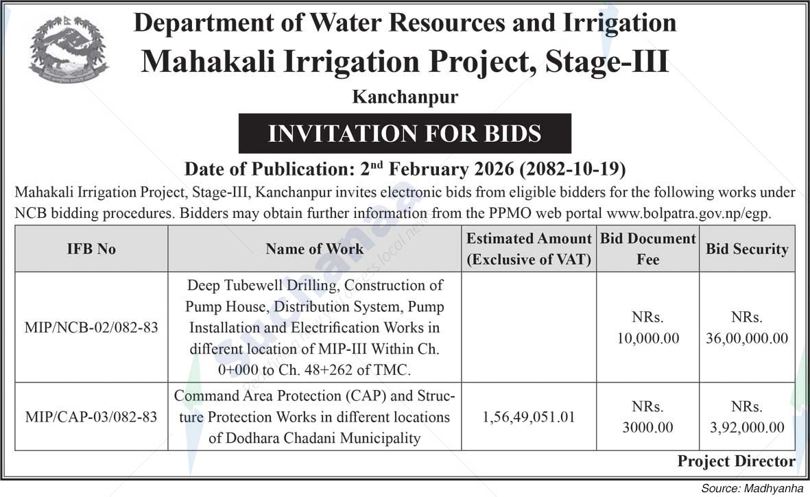 Mahakali Irrigation Project-III Stage