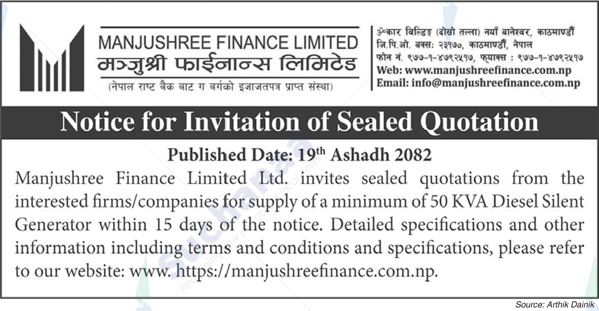 Manjushree Finance Limited