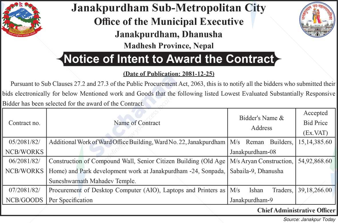Janakpur Sub-Metropolitian City