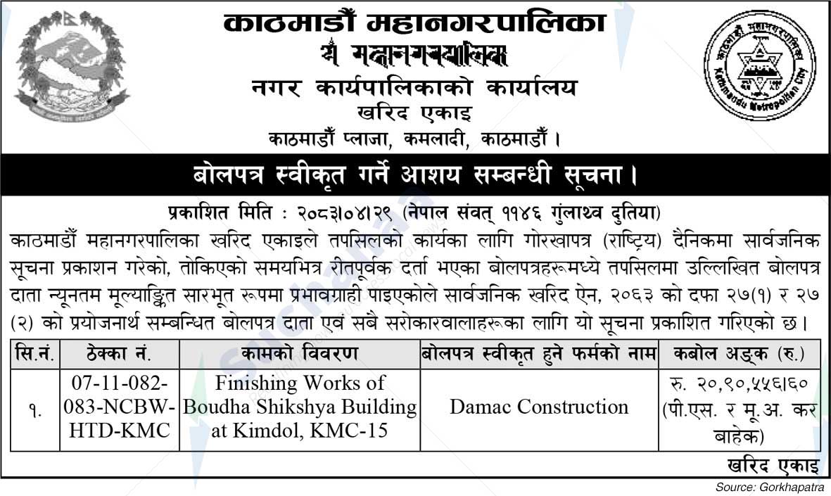 Kathmandu Metropolitan City