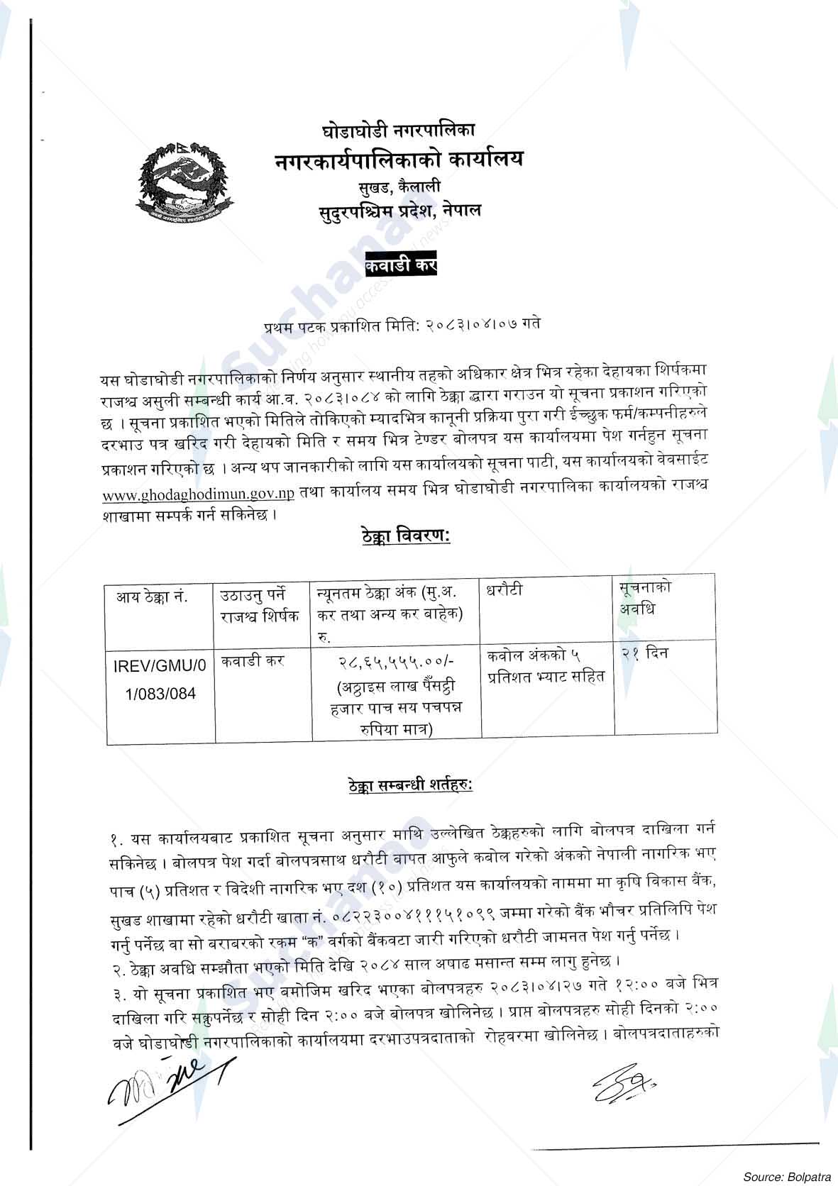 Ghodaghodi Municipality
