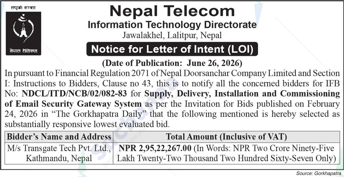 Nepal Doorsanchar Company Limited (NTC)