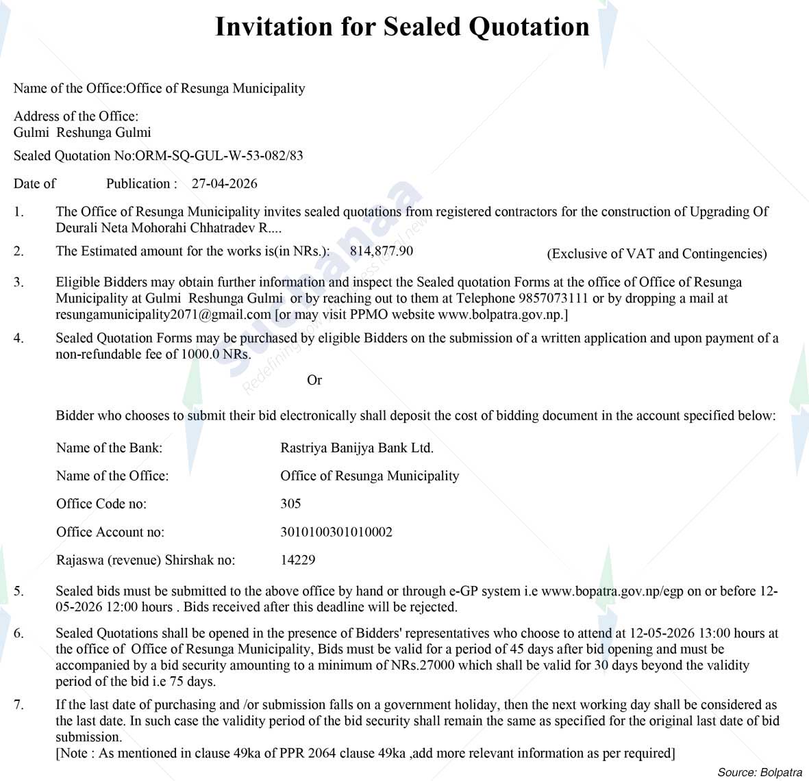 Resunga Municipality