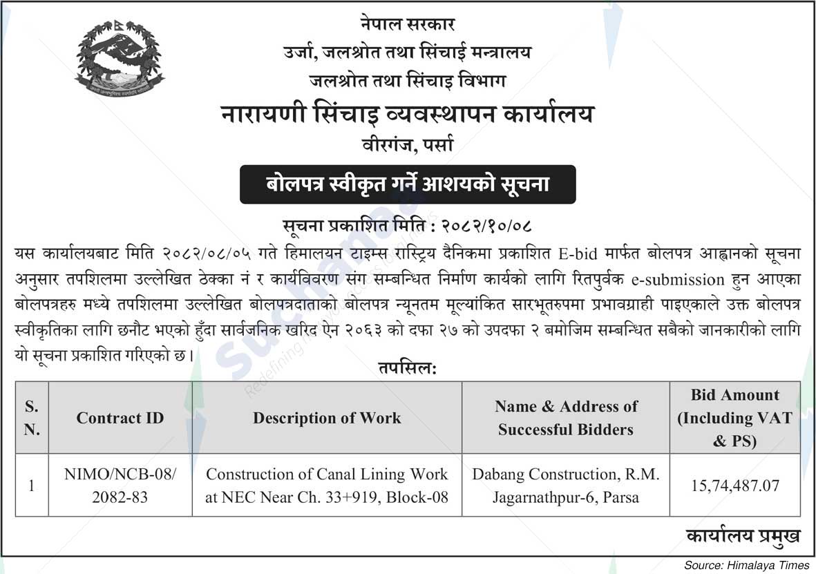 Narayani Irrigation Management Office