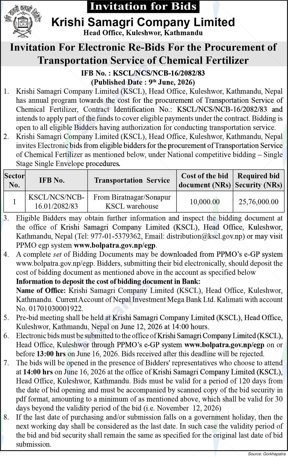 Krishi Samagri Company Limited