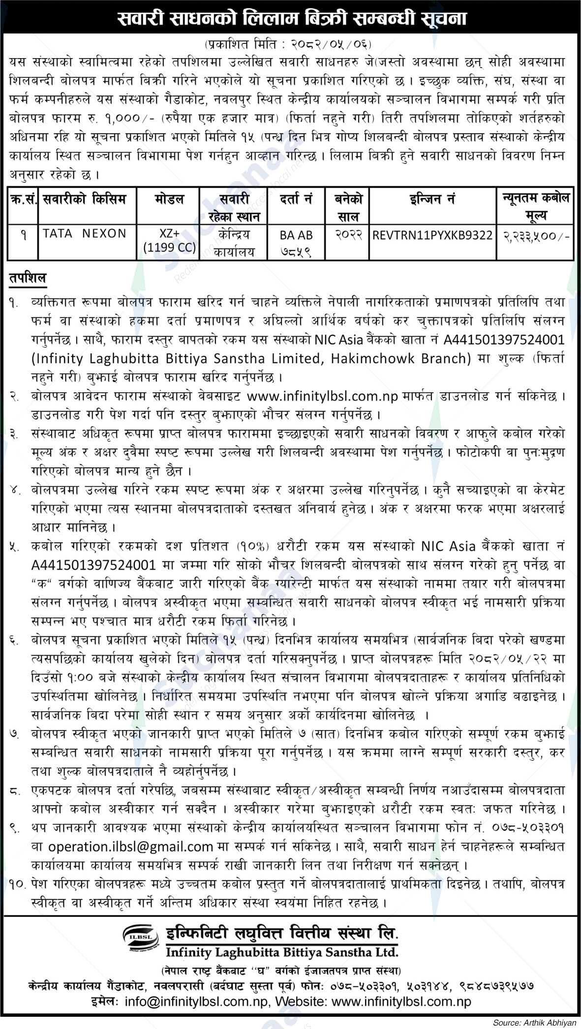 Infinity Laghubitta Bittiya Sanstha Limited