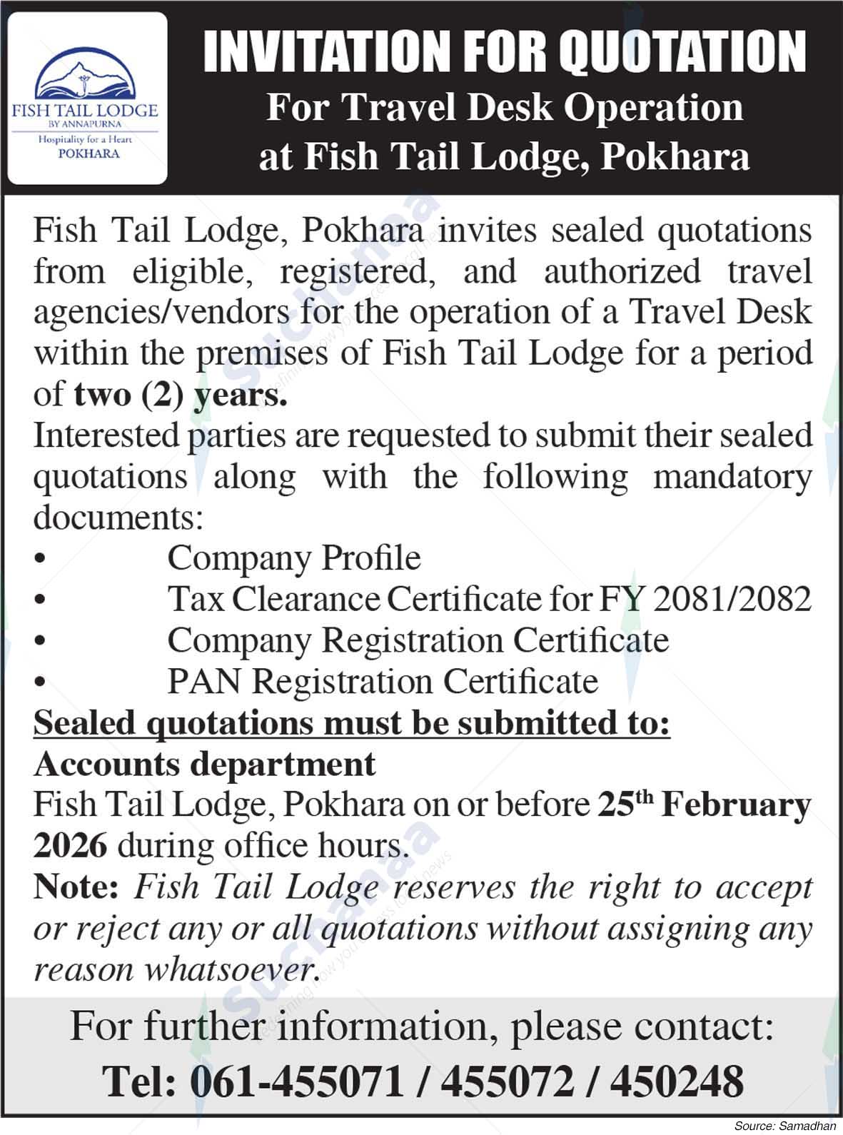 Fish Tail Lodge, Pokhara