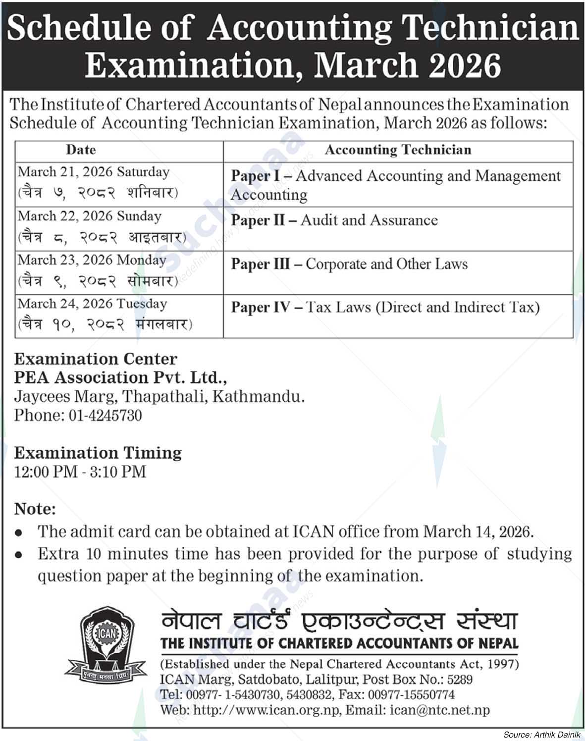 The Institute of Chartered Accountants of Nepal