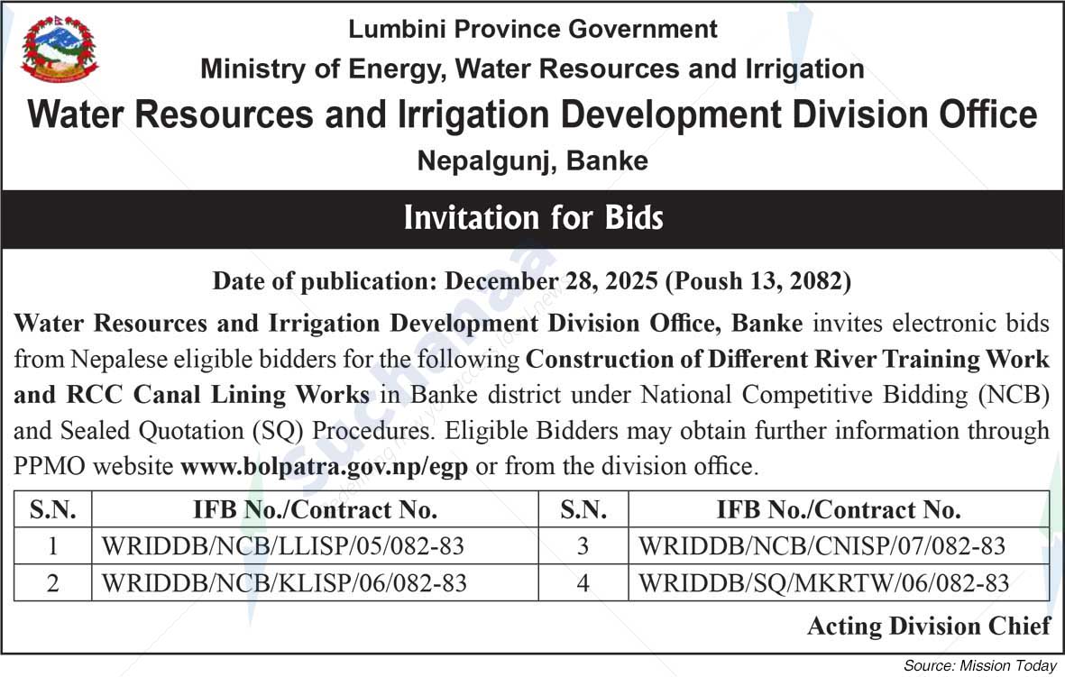 Water Resources and Irrigation Development Division Office, Nepalgunj, Banke