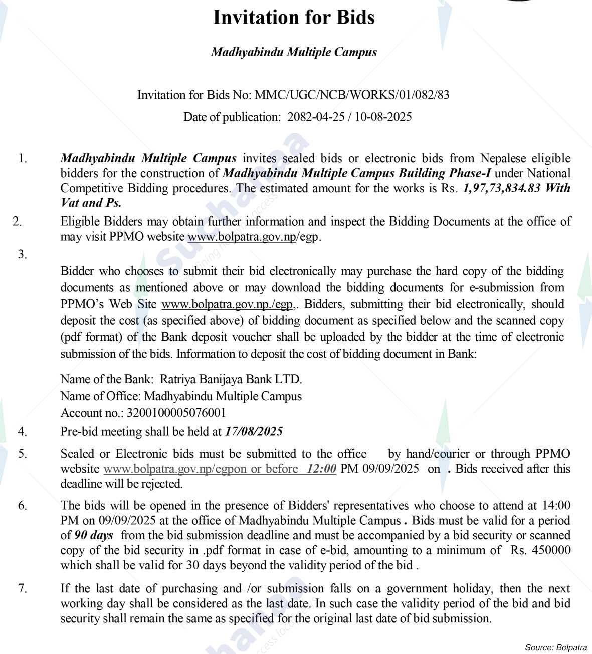 Madhyabindu Multiple Campus
