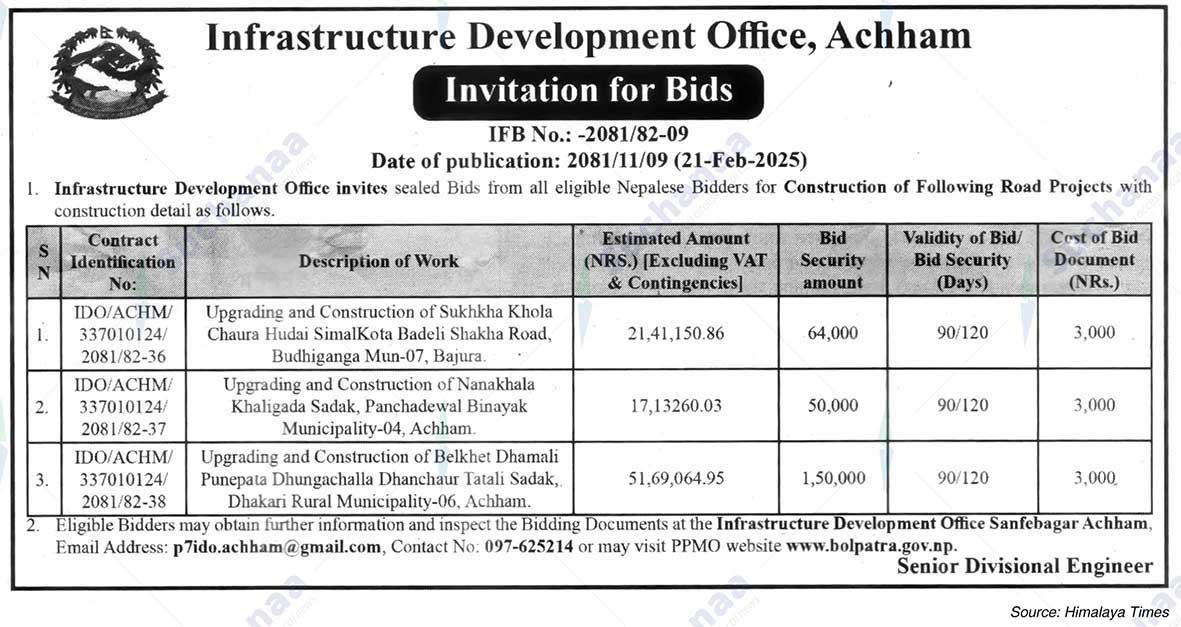 Infrastructure Development Office, Achham