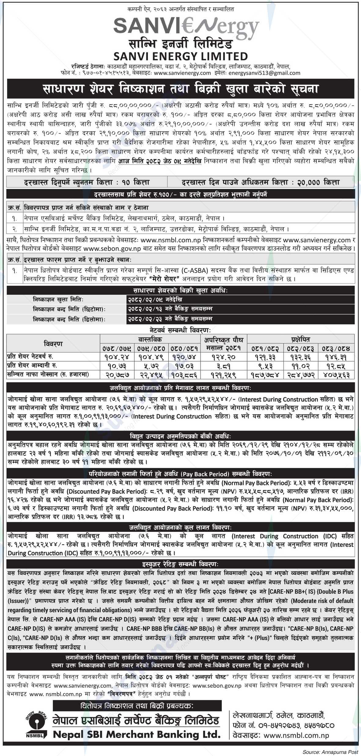 Sanvi Energy Limited