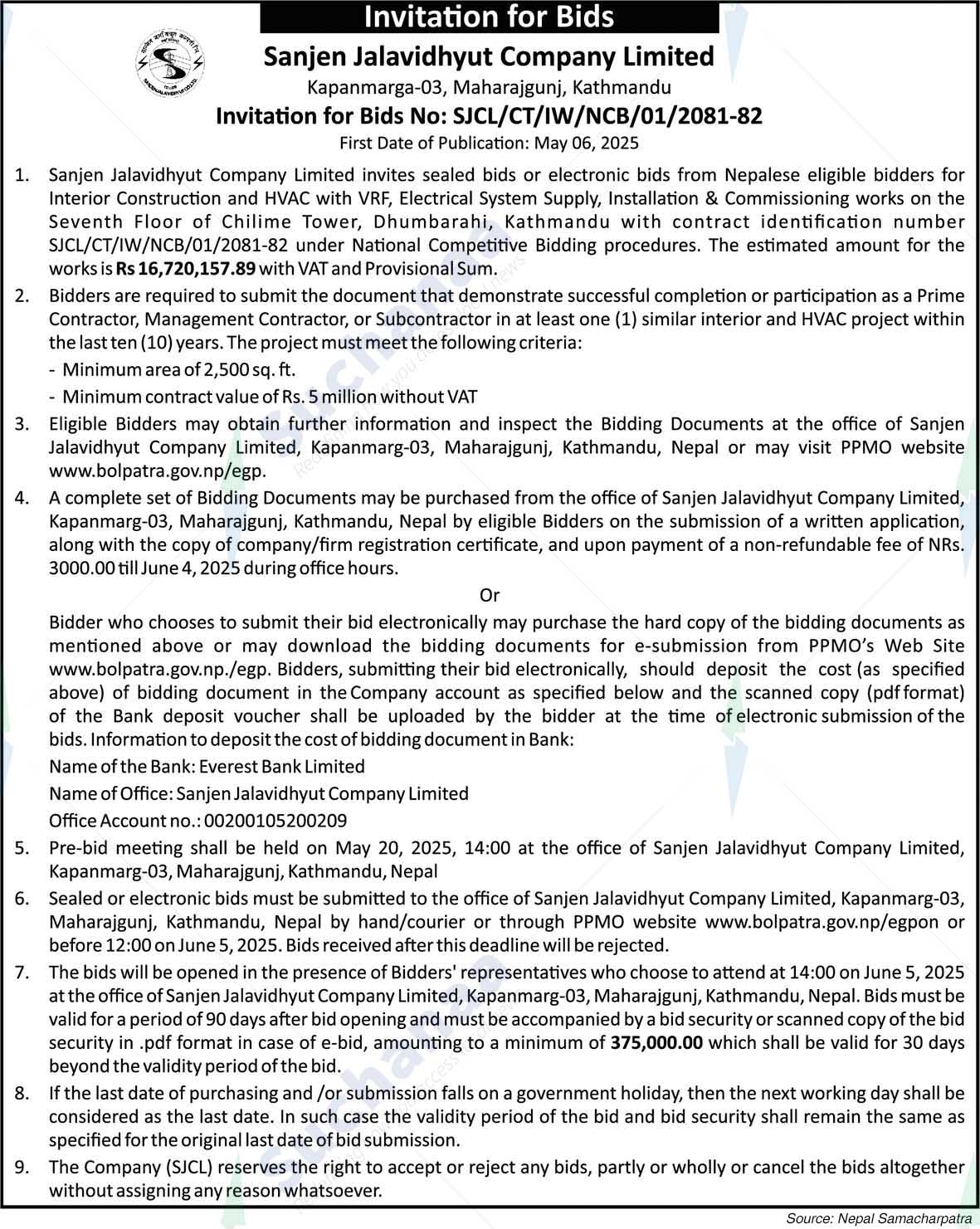 Sanjen Jalavidhyut Company Limited