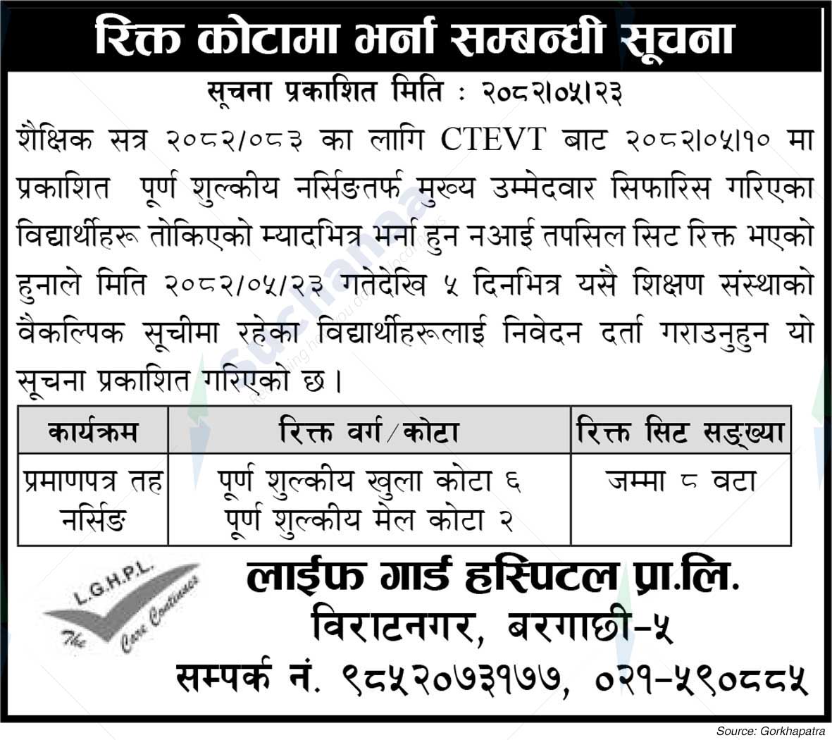Life Guard Hospital Pvt. Ltd.
