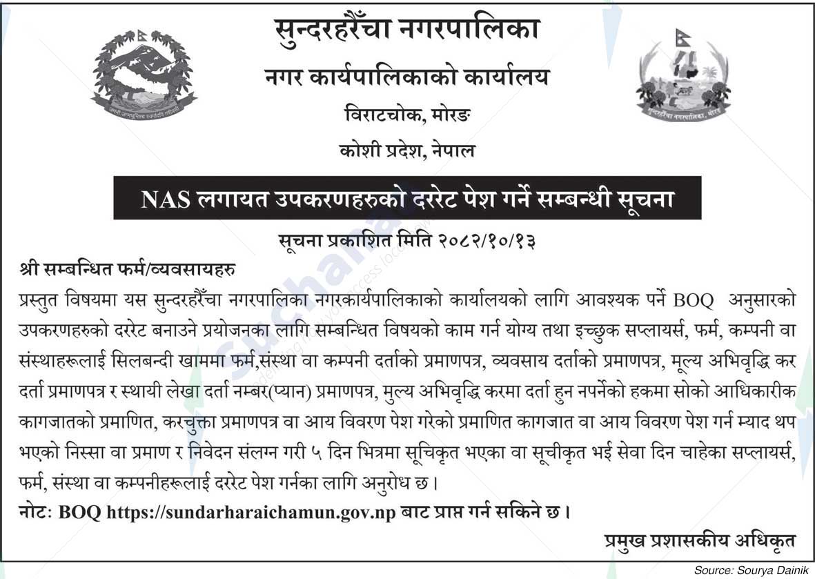 Sundarharaicha Municipality