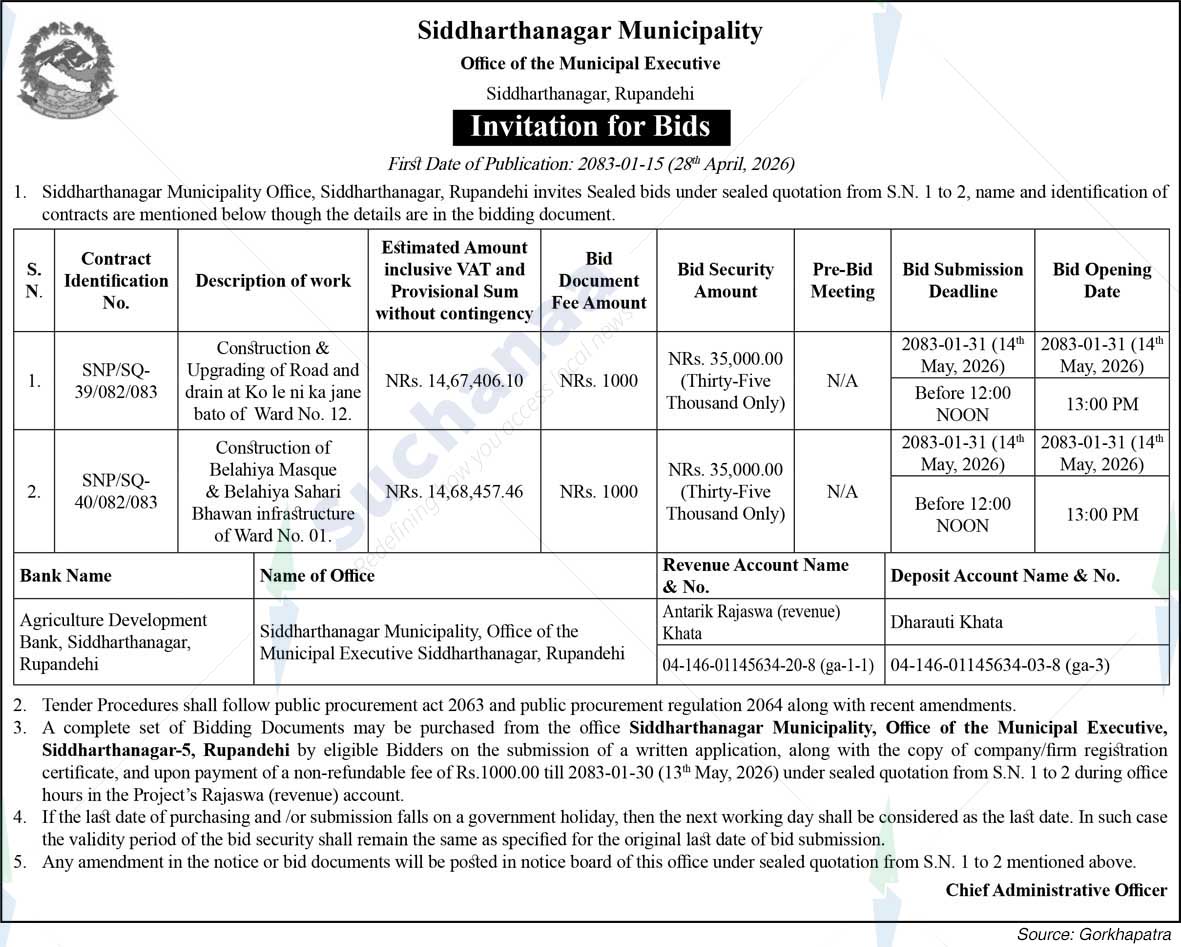 Siddharthanagar Municipality