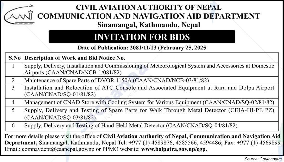 Communication and Navigation Aid Department