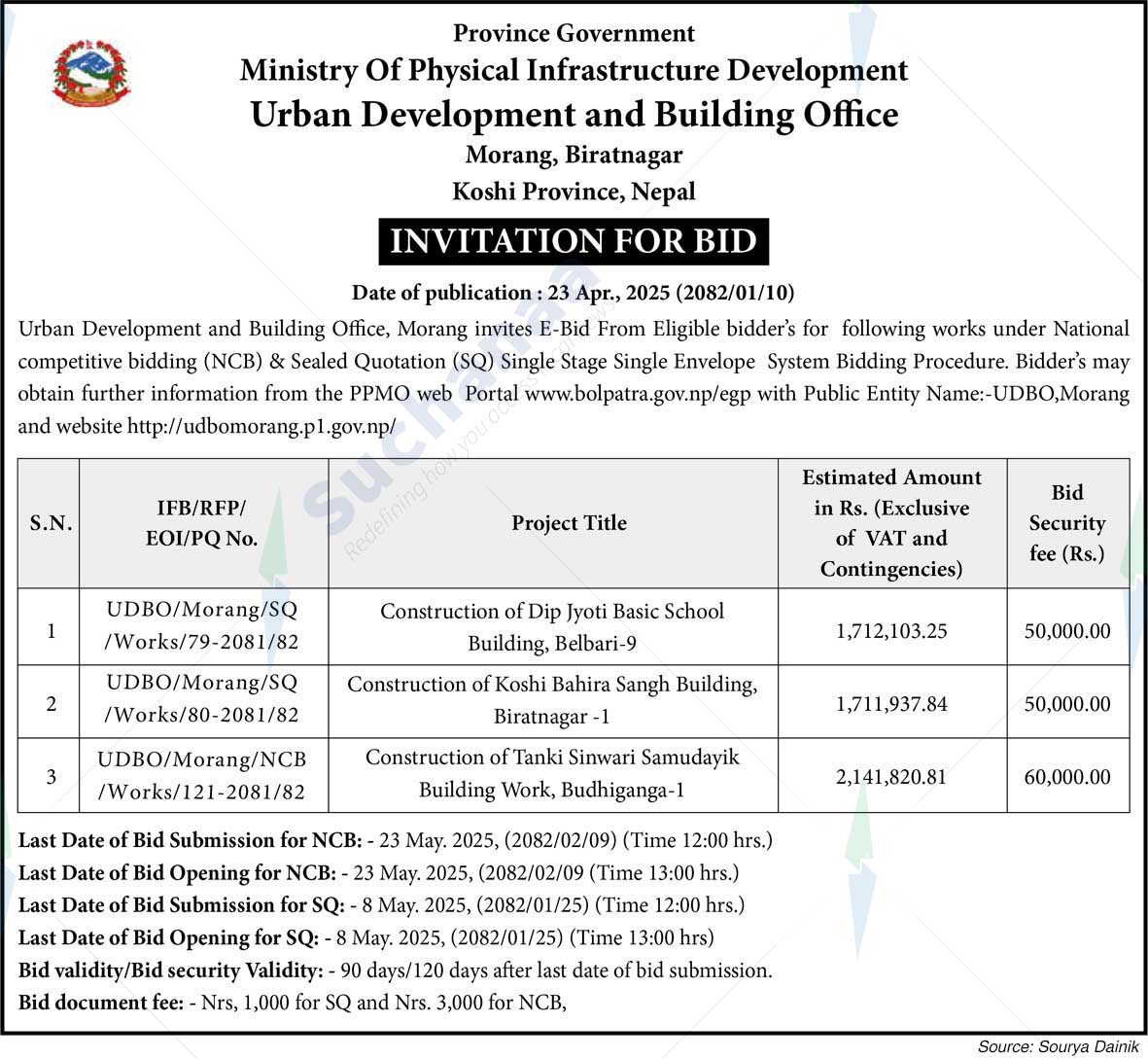 Urban Development and Building Office