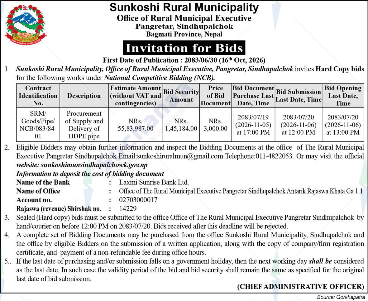 Sunkoshi Rural Municipality