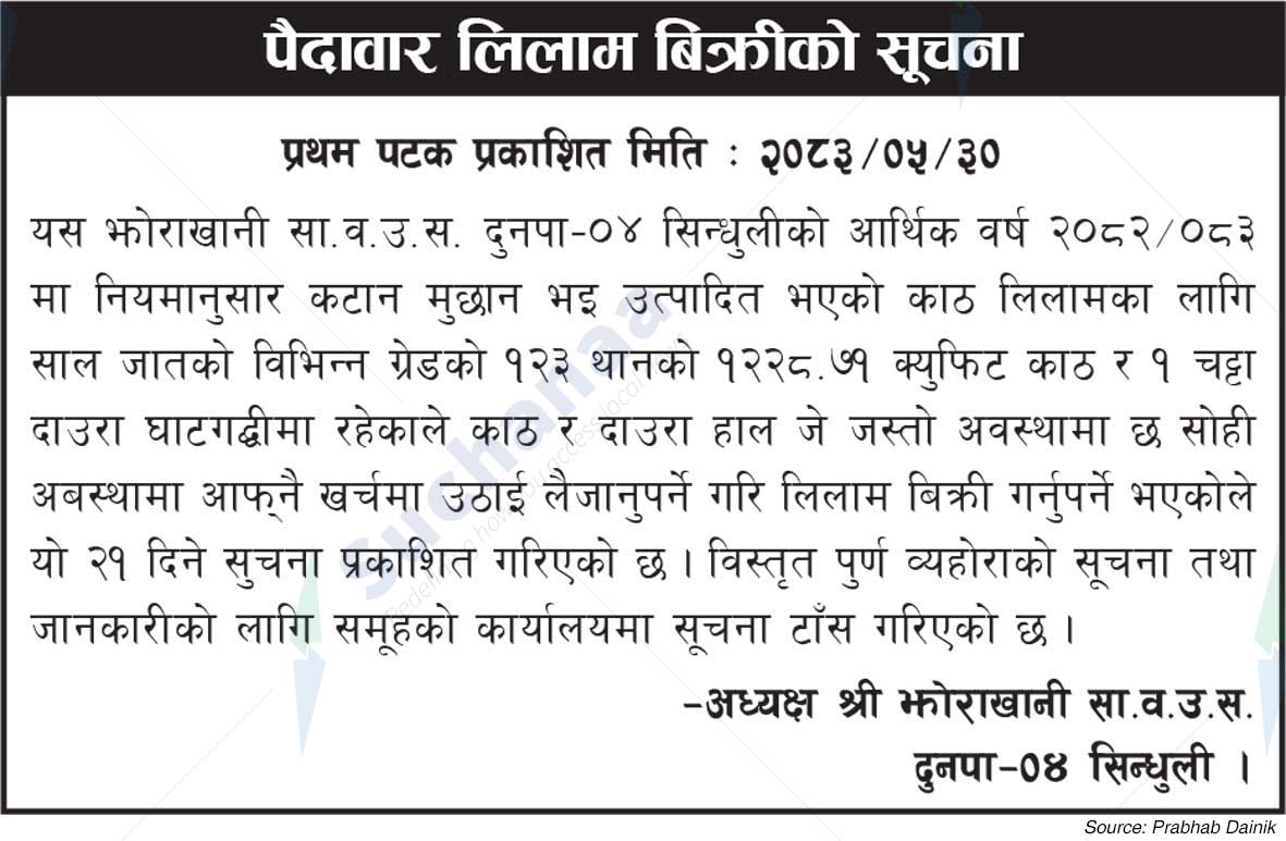 Shree Jhorakhani Saa.Wa.Wo.Sa.