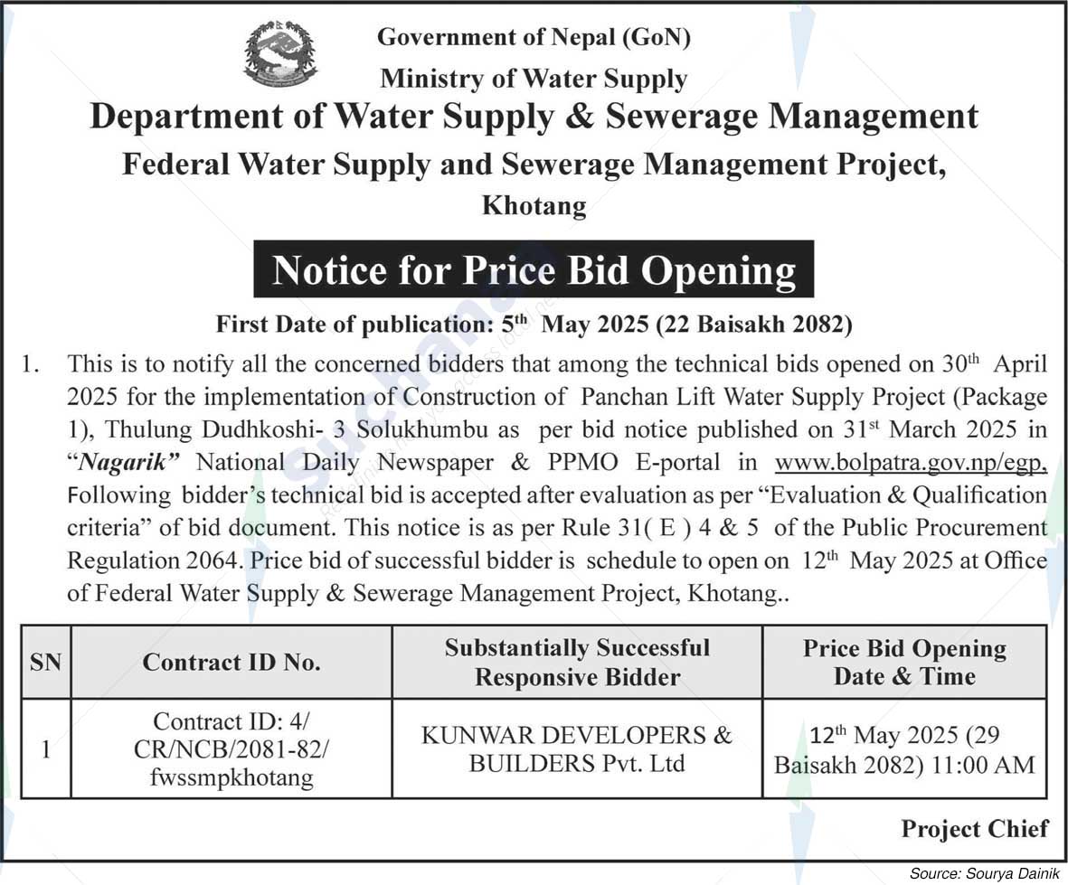 Federal Water Supply and Sewerage Management Project