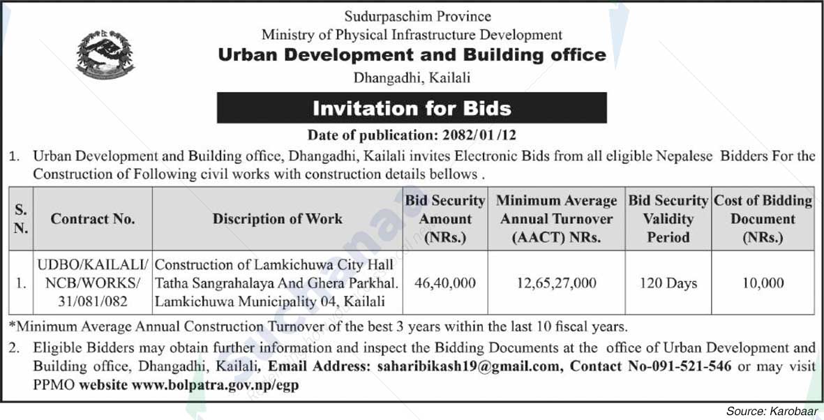 Urban Development and Building office