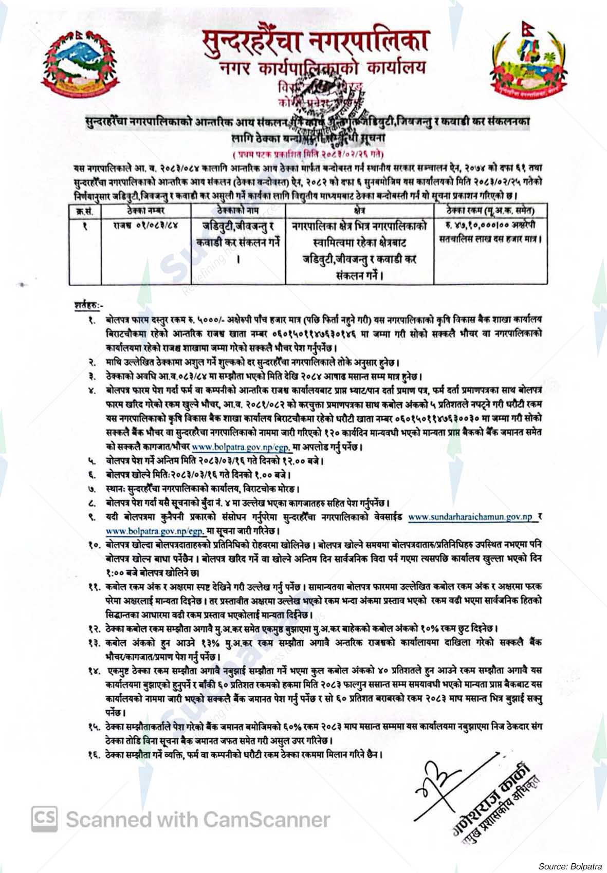 Sundarharaicha Municipality