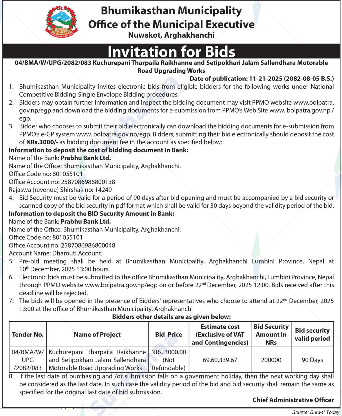 Bhumikasthan Municipality