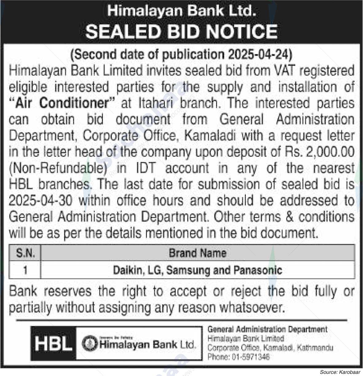 Himalayan Bank Limited