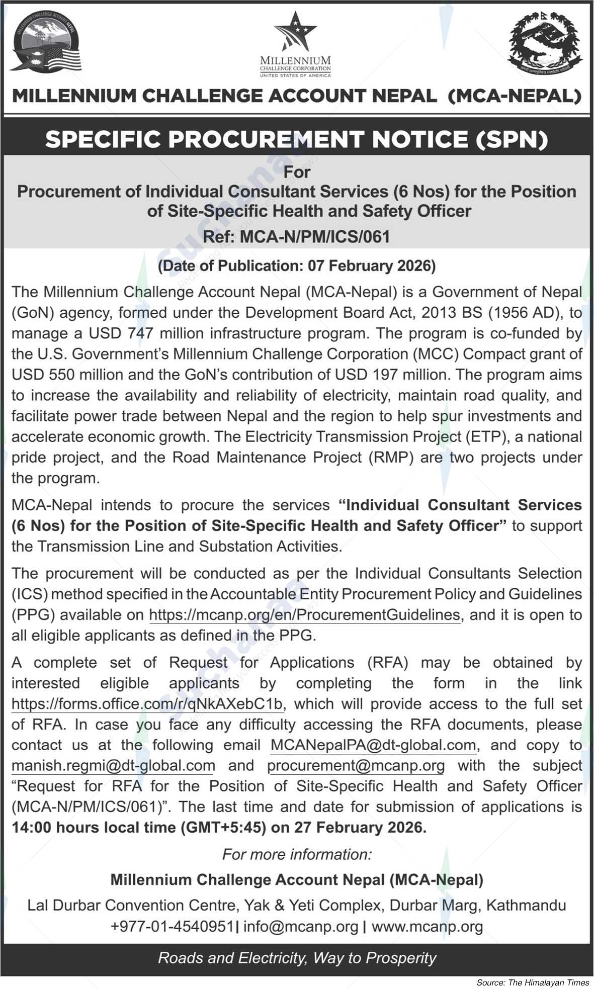 Millennium Challenge Account Nepal (MCA-NEPAL)