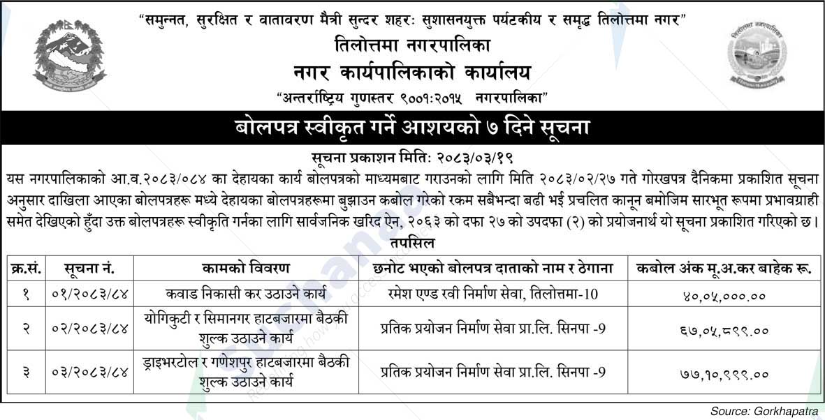 Tilottama Municipality