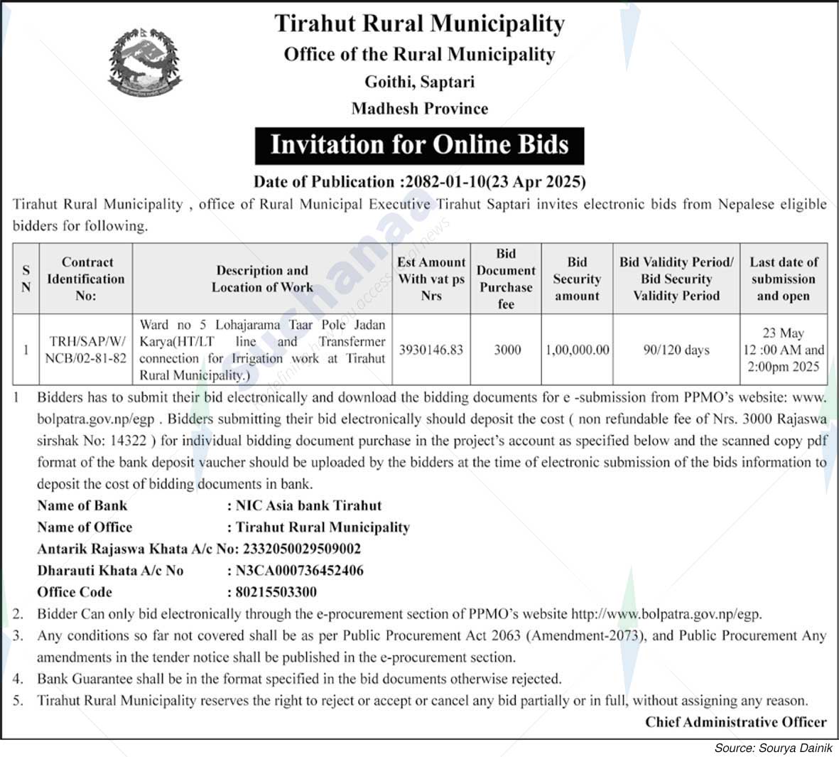 Tirahut Rural Municipality