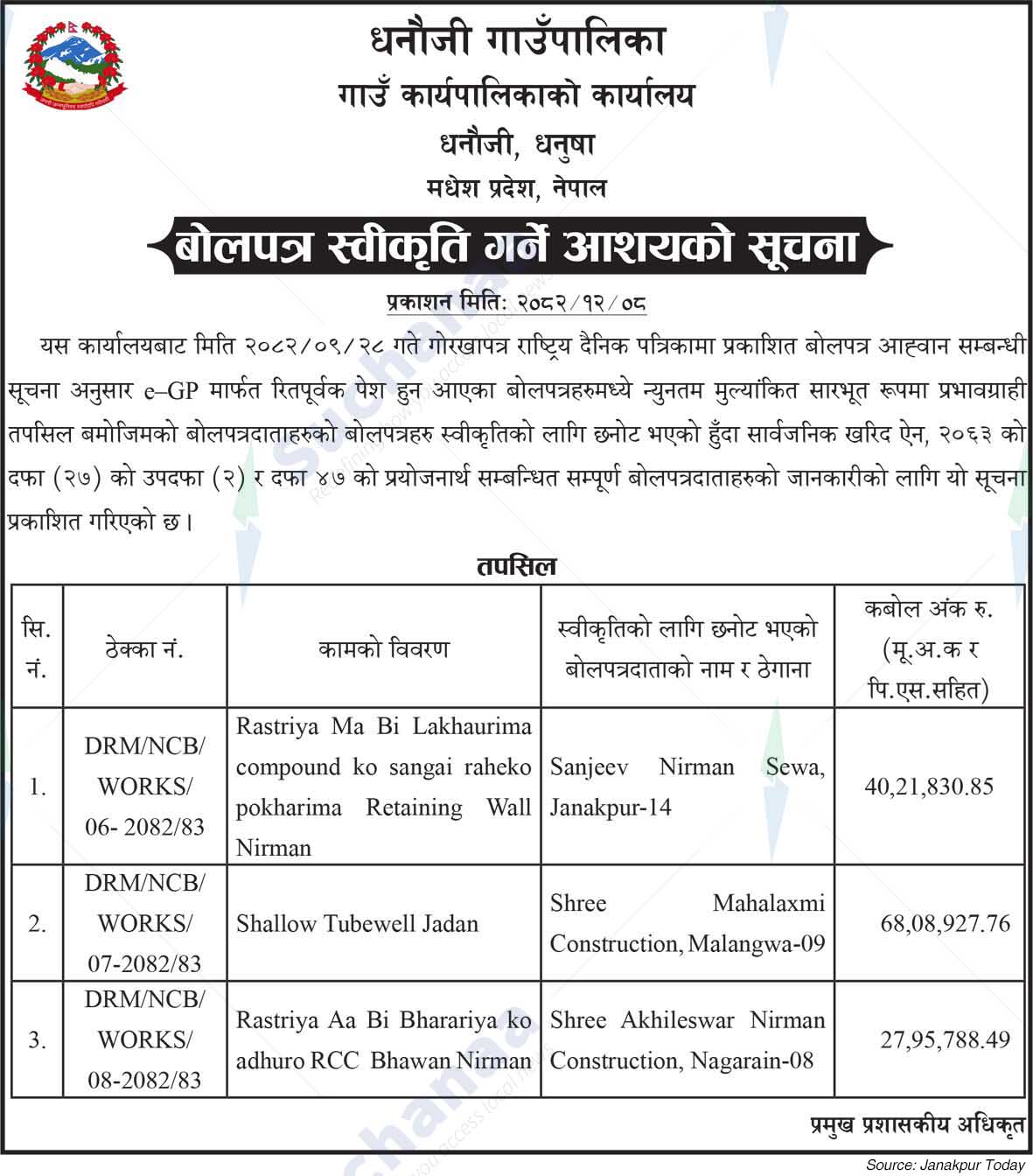 Dhanauji Rural Municipality