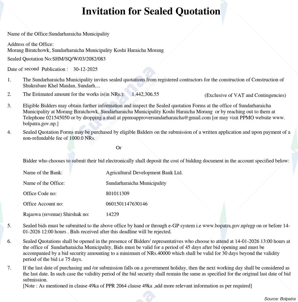 Sundarharaicha Municipality