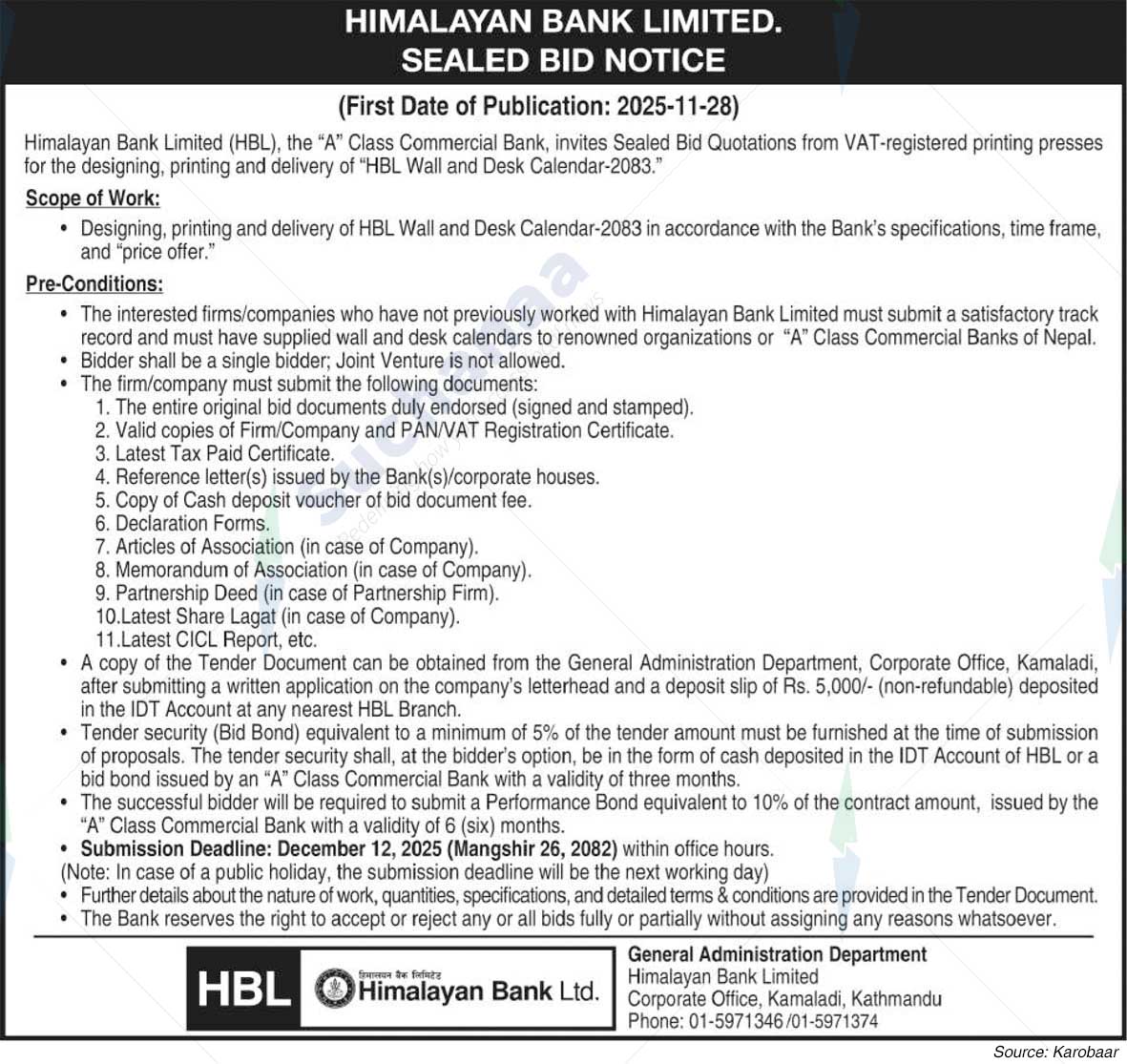 Himalayan Bank Limited