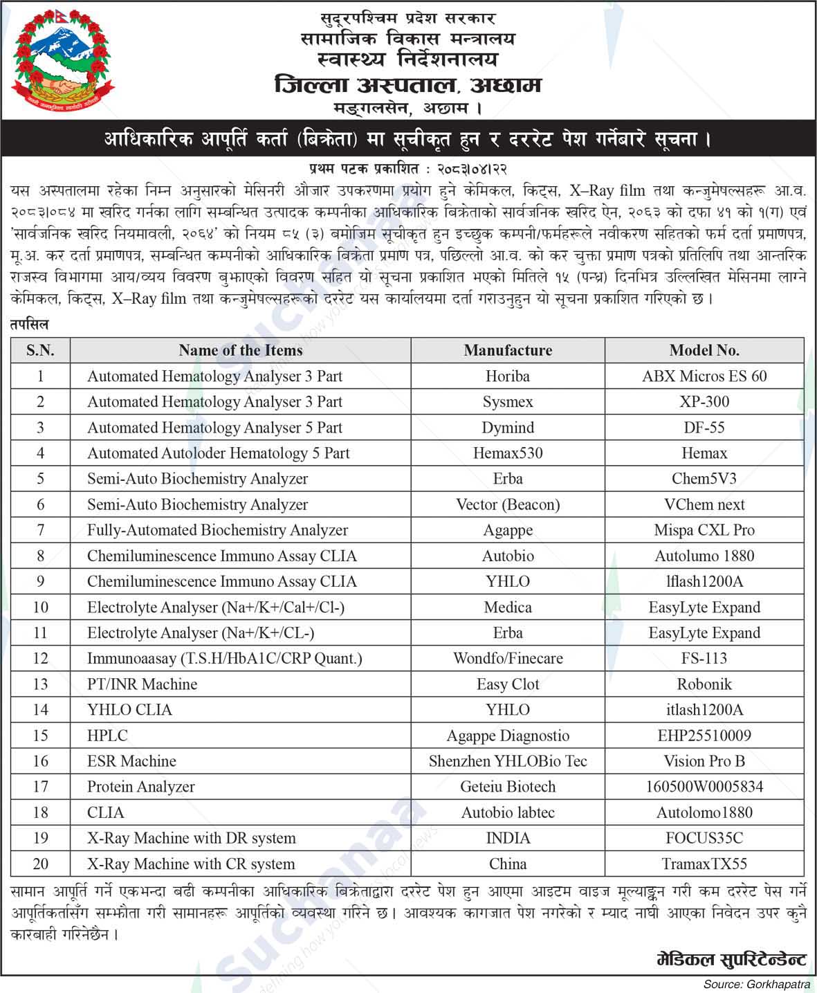 District Hospital, Achham