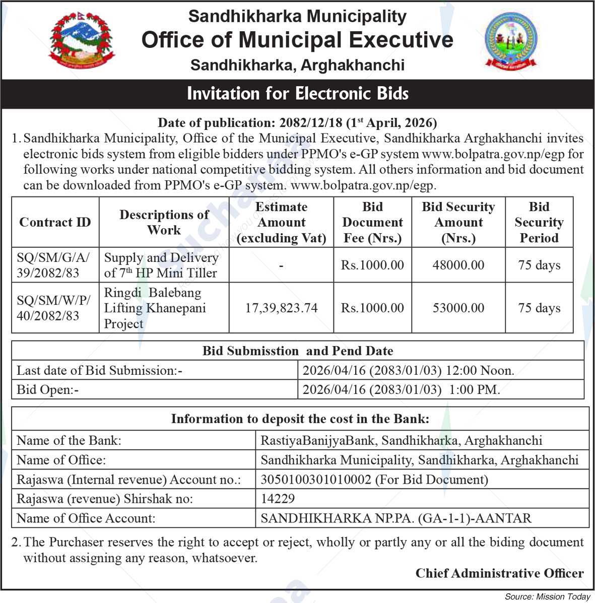 Sandhikharka Municipality