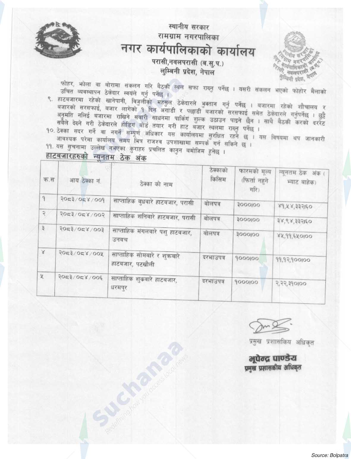 Ramgram Municipality