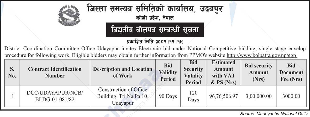 District Coordination Committee Office