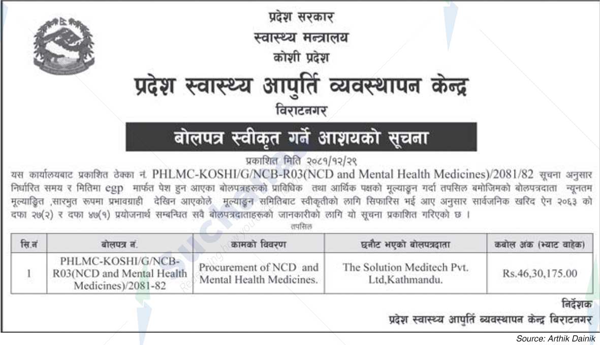 Provincial Health Supply Management Centre