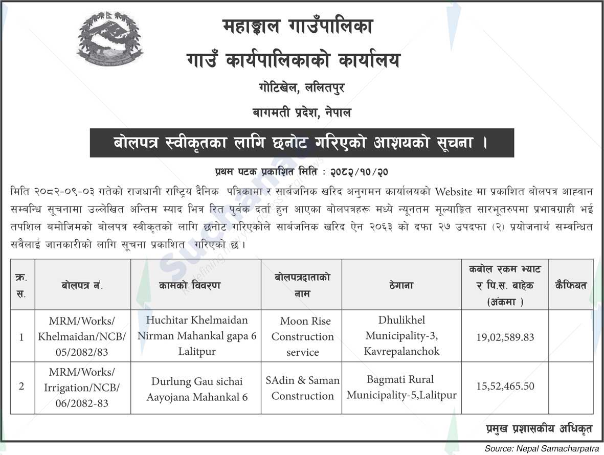 Mahankal Rural Municipality