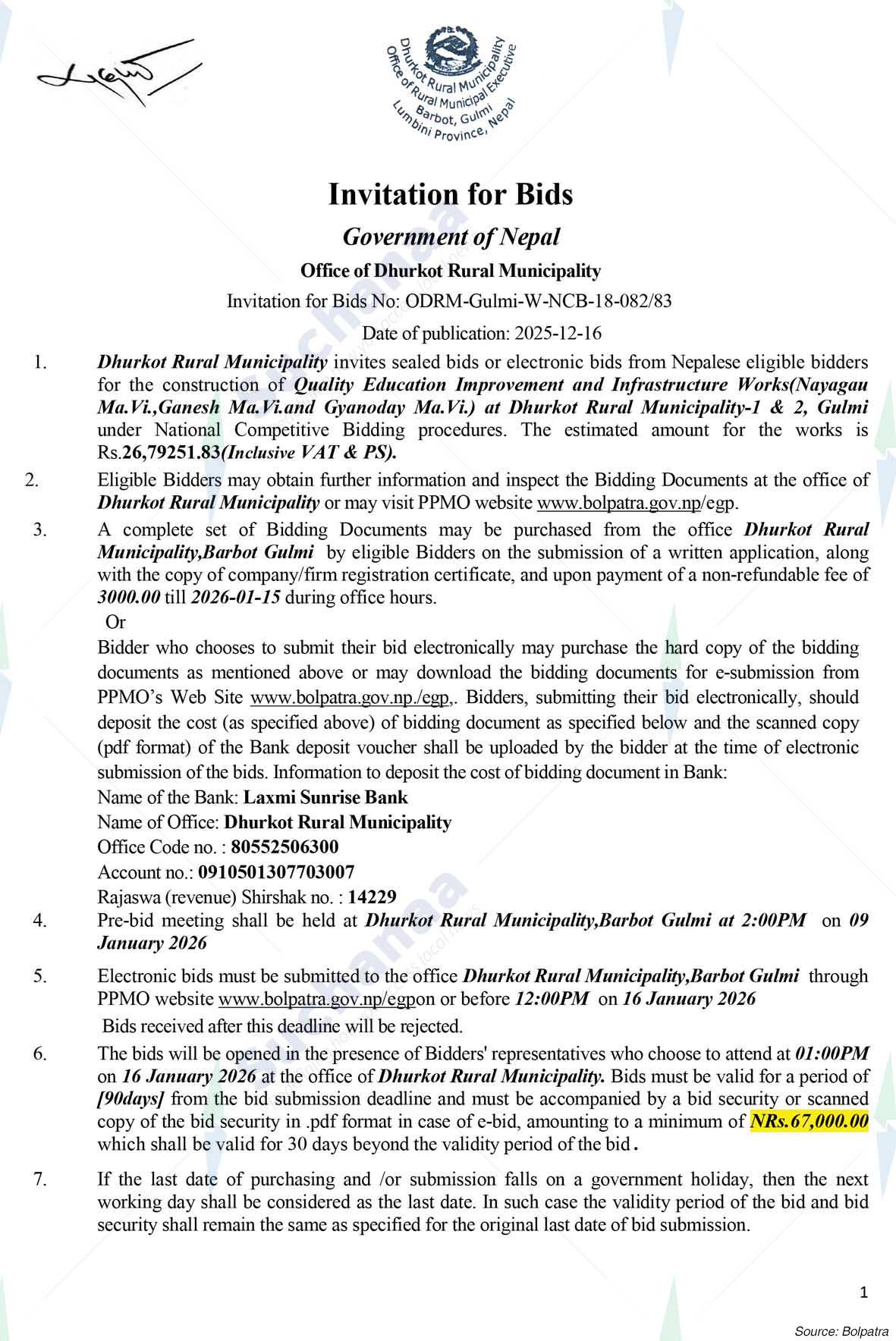 Dhurkot Rural Municipality