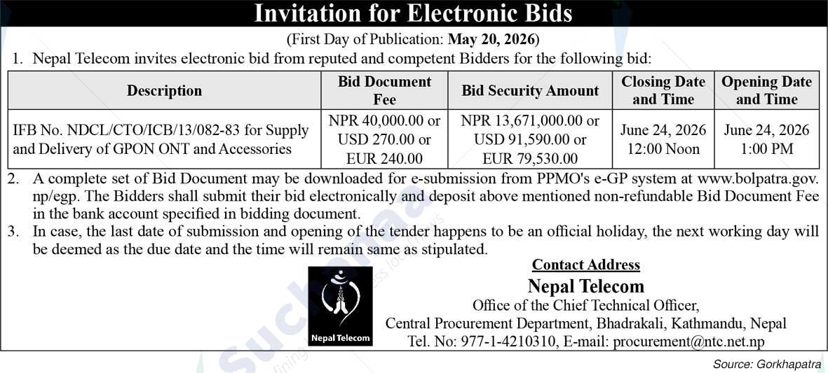 Nepal Doorsanchar Company Limited (NTC)