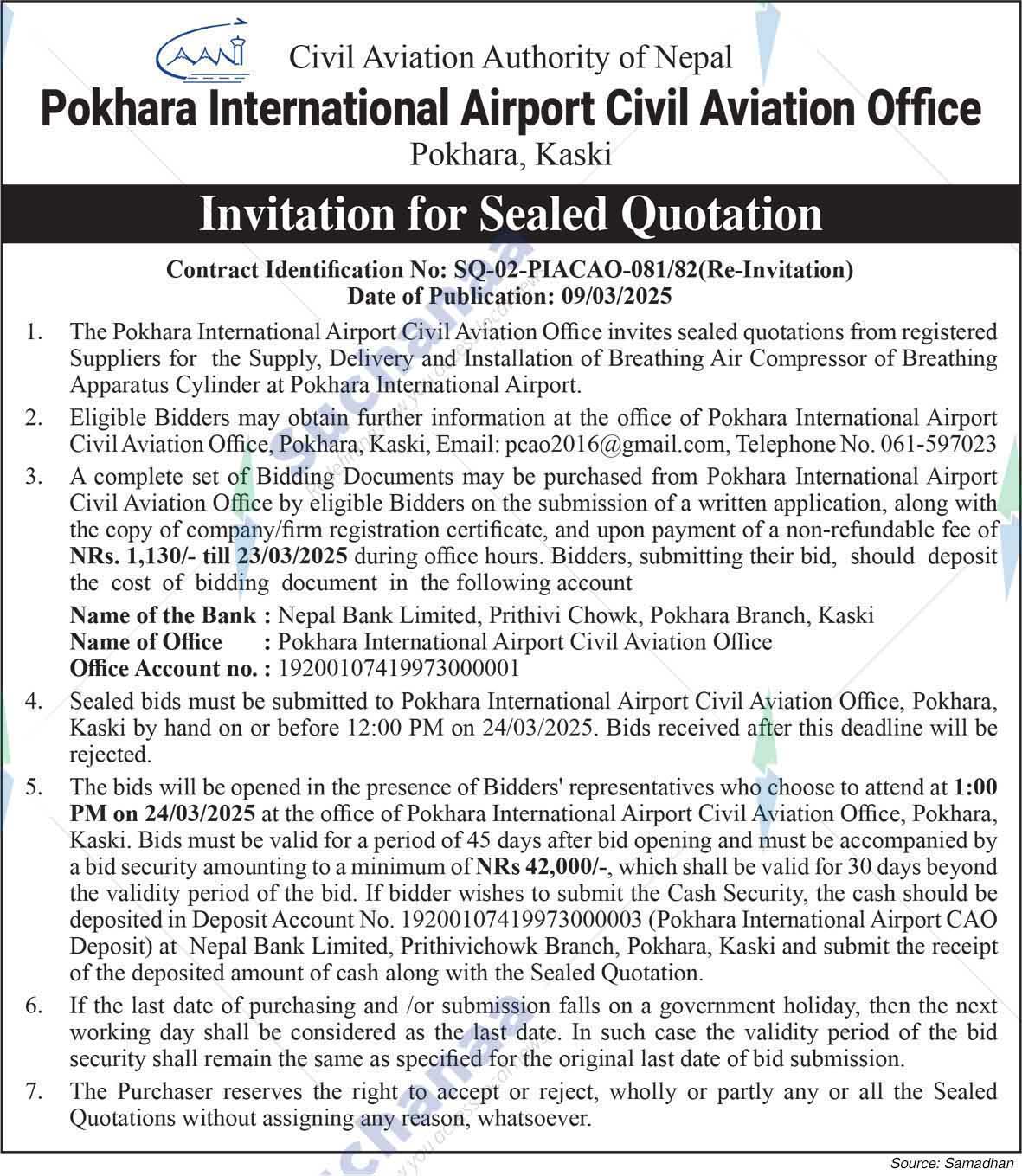 Pokhara International Airport Civil Aviation Office