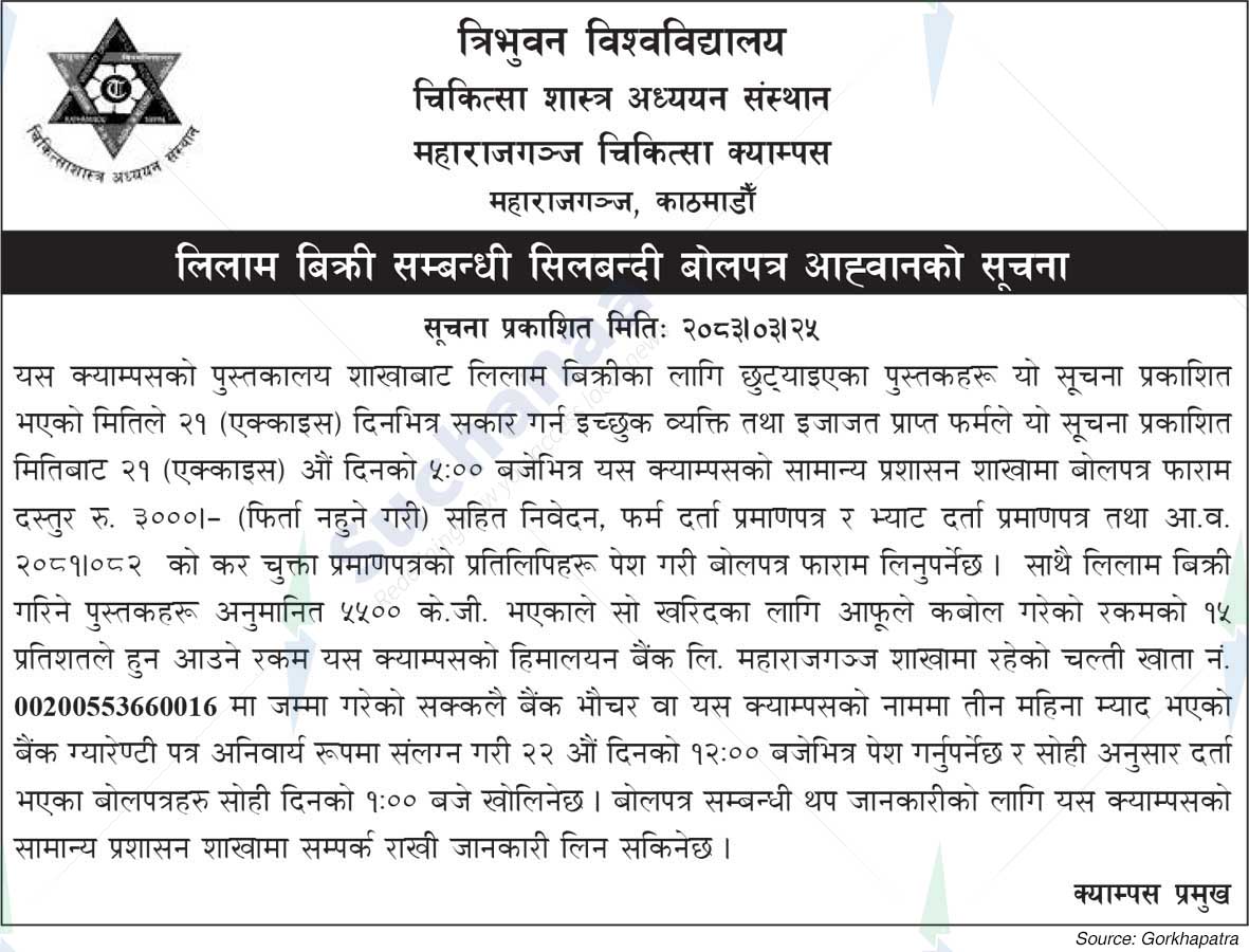 Tribhuvan University, Institute of Medicine