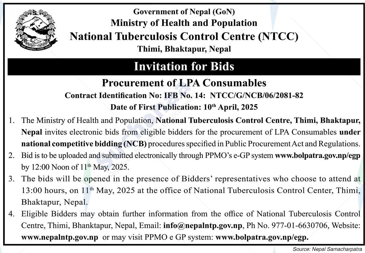 National Tuberculosis Control Centre (NTCC)
