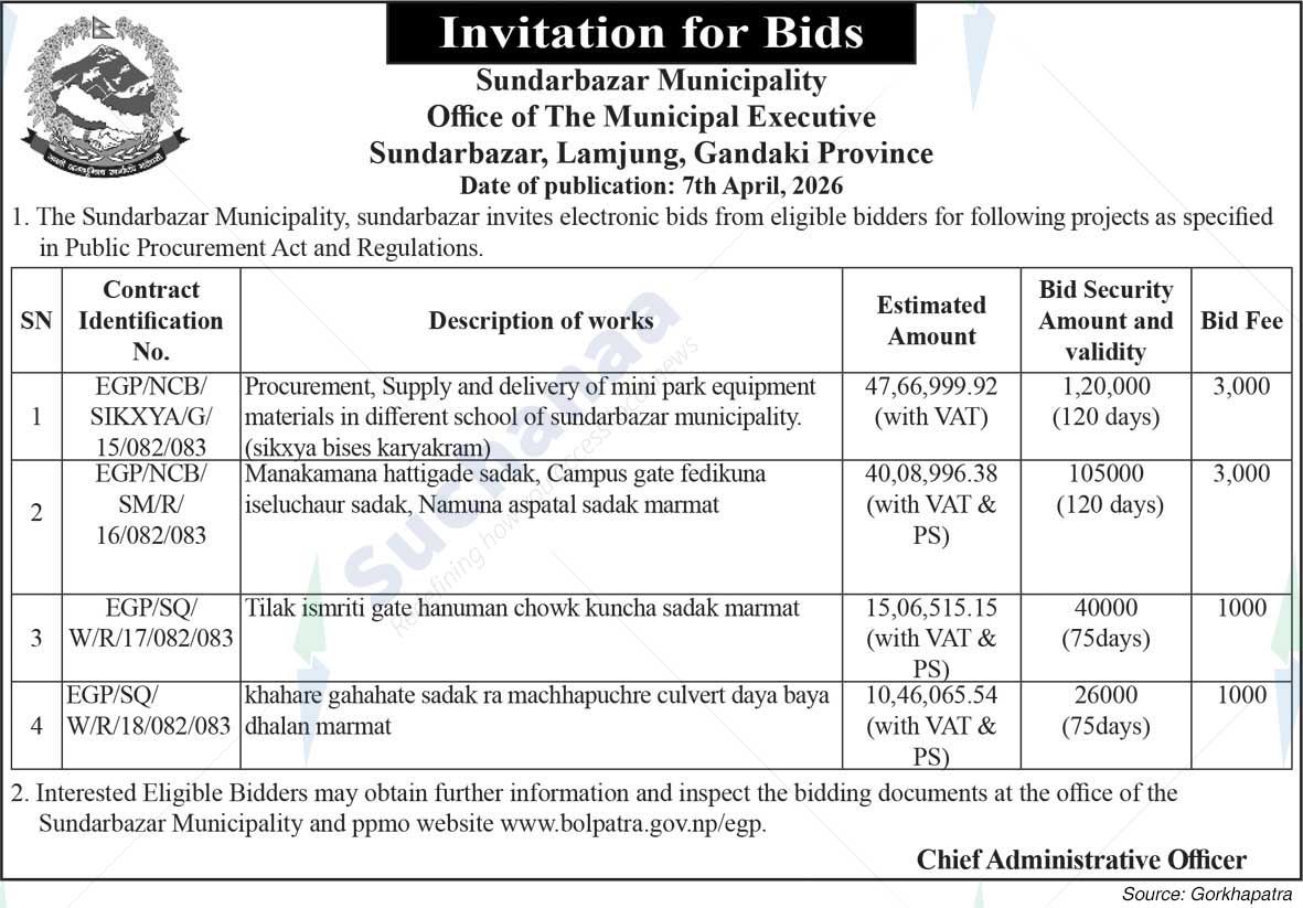 Sundarbazar Municipality