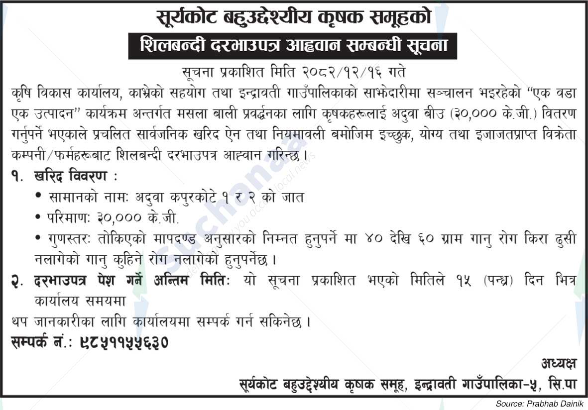 Suryakot Bahuuddesiya Krsishak Samuha