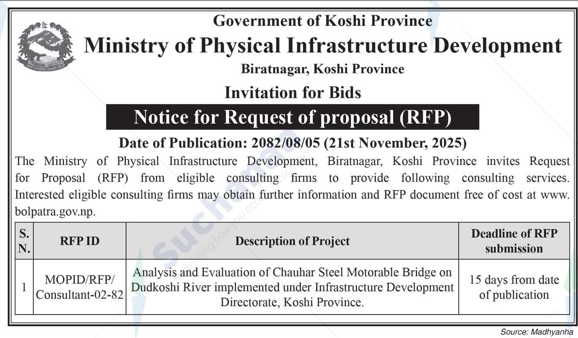Ministry of Physical Infrastructure Development, Biratnagar